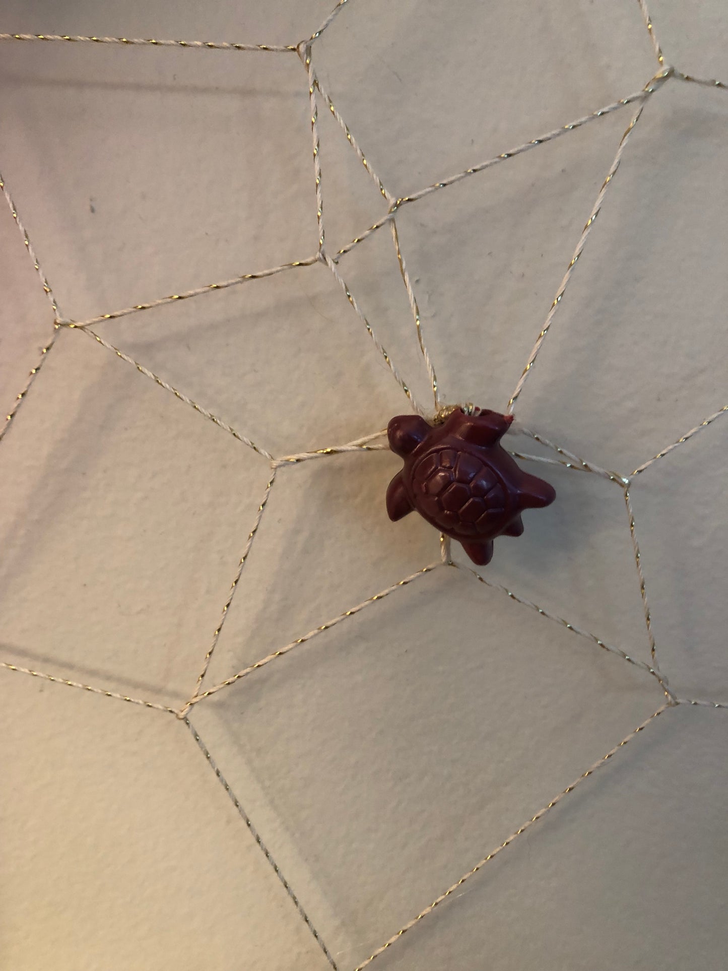 White Turtle Bead Dream Catcher