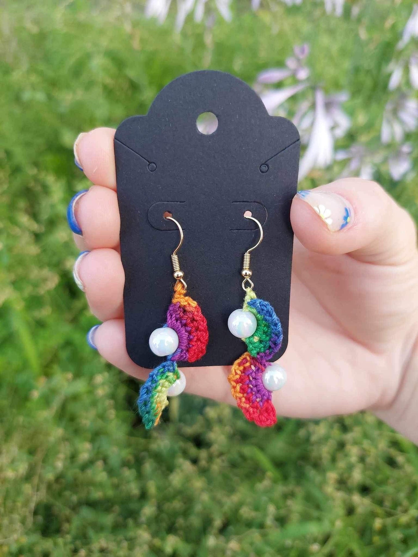 Pearl Rainbow Earrings