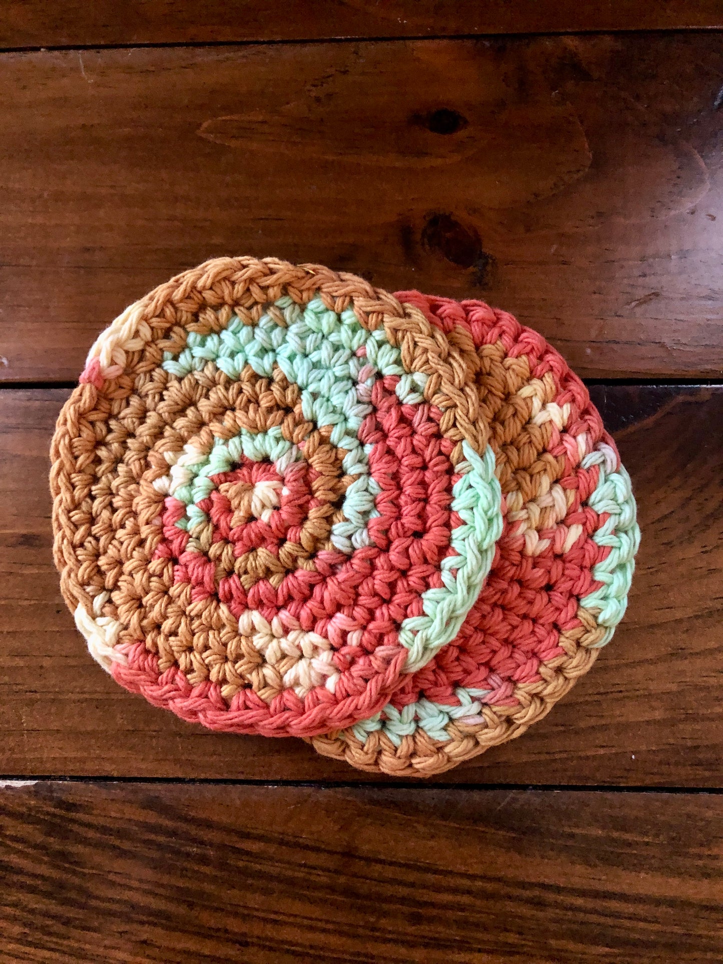 Circle Crocheted Coaster