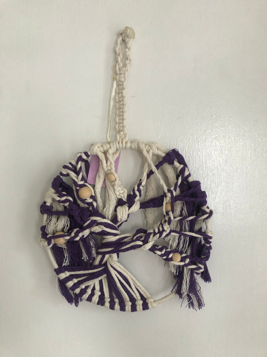 Purple and white Tree of Life Dreamcatcher