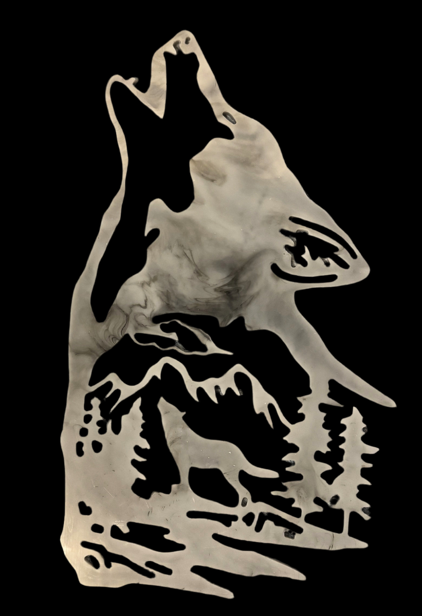 Resin Wolf Wall Hanger