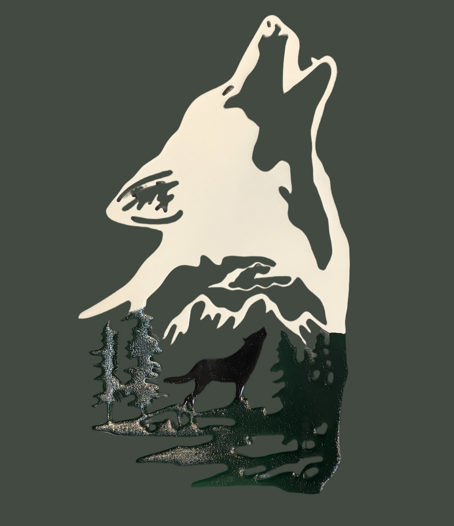 Resin Wolf Wall Hanger