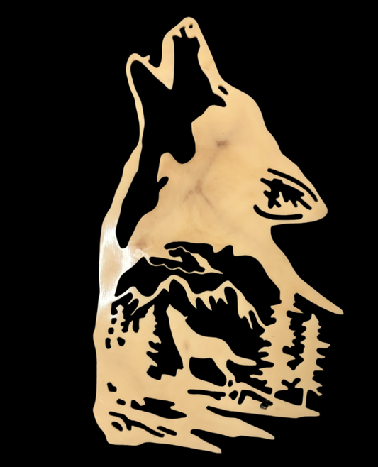 Resin Wolf Wall Hanger