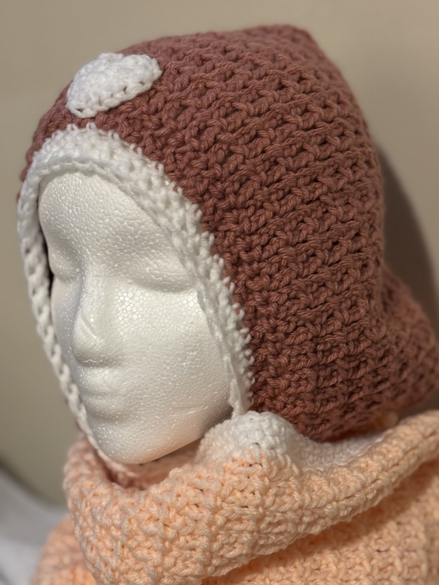 Valentine’s Day Hooded Scarf