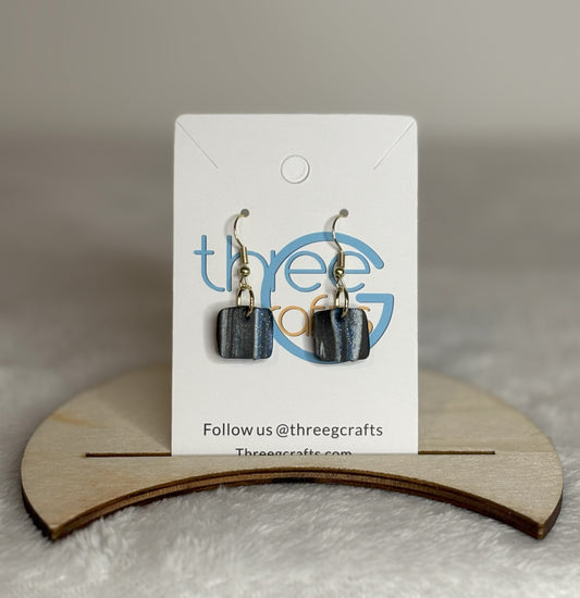 Small Night Sky Clay Earrings