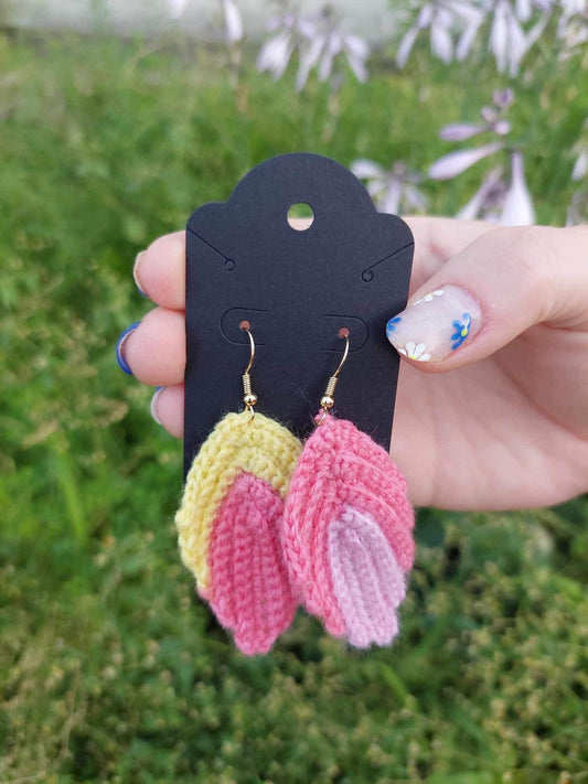 Multi-colored Leaf Earrings